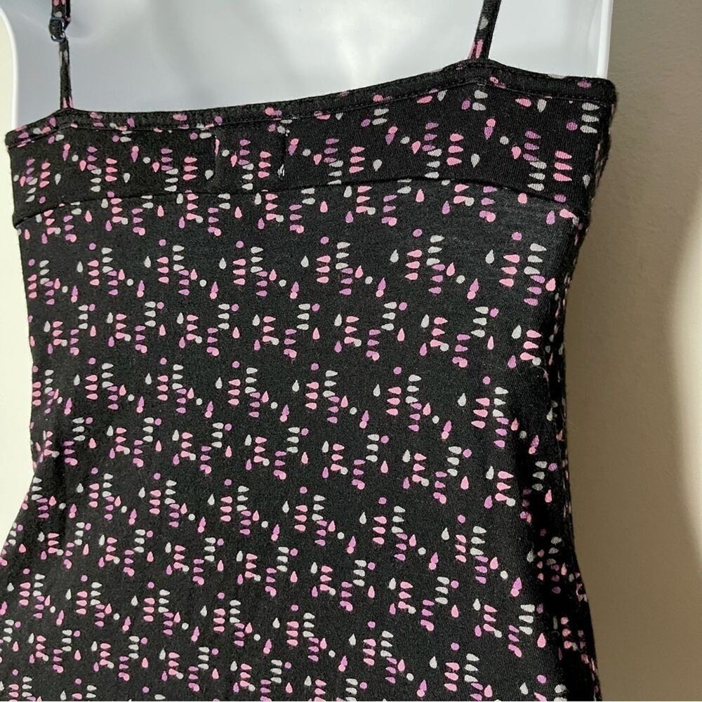 C&S Check & Stripe Women's Camisole Tank Top S Geometric Print Multicolor Black - Picture 6 of 9